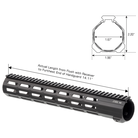 Super Slim SD Free Float M-LOK® handguard | UTG PRO®