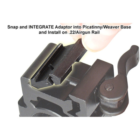 Dovetail-to-Picatinny Snap-on Rail Adaptors, 2/Pack | UTG®