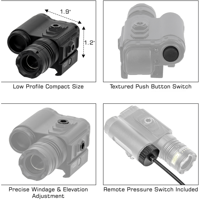 BULLDOT® Instant Target Aiming Compact Green Laser | UTG®