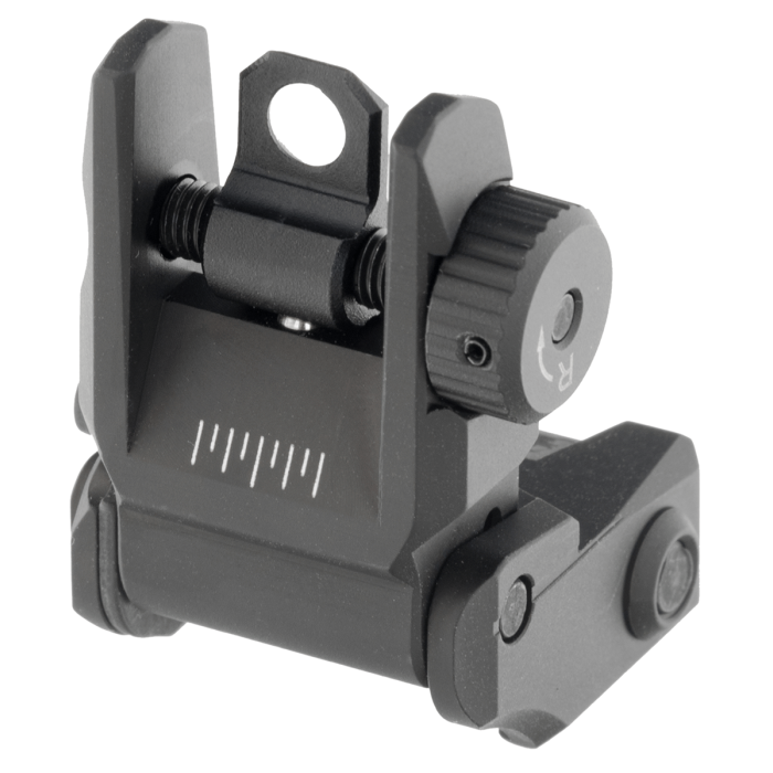 Rear Sight, Manual Flip-up, Tool-free Dual Aperture | UTG PRO®