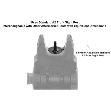 ACCU-SYNC® Front Sight, Spring Loaded Flip-up, Standard A2 FSP | UTG®