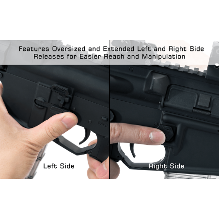 AR15 Ambidextrous Extended Magazine Release, Black | UTG®