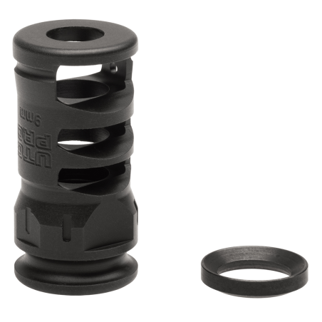 Stubby Muzzle Brake, 9mm, 1/2"X28 | UTG PRO