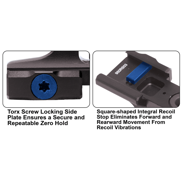 Super Slim Fixed Rear Sight, A2 Dual Aperture with 6/3 Drum | UTG®