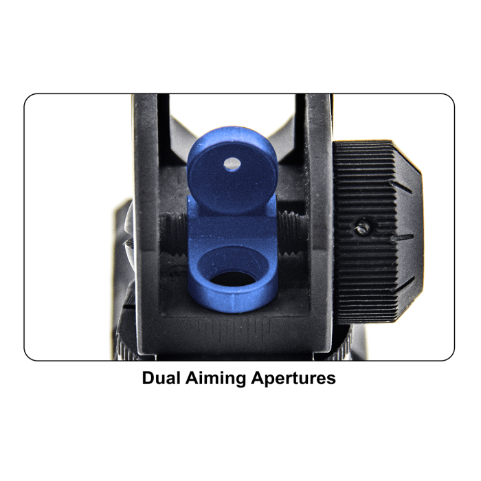 Super Slim Fixed Rear Sight, A2 Dual Aperture with 6/3 Drum | UTG®