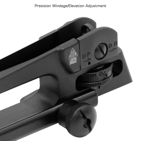 Forged Carry Handle, 7075-T6, A2 Dual Aperture with 6/3 Drum | UTG PRO®