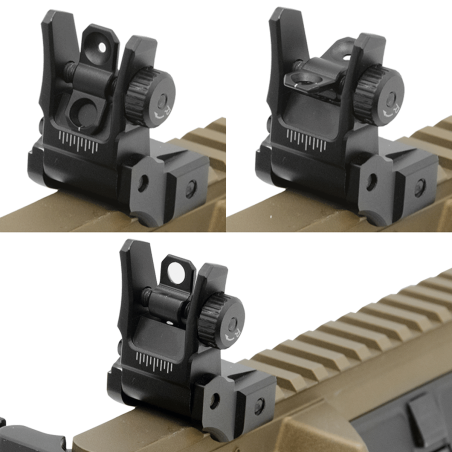 Super Slim Rear Sight, Manual Flip-up, Tool-free Dual Aperture | UTG®