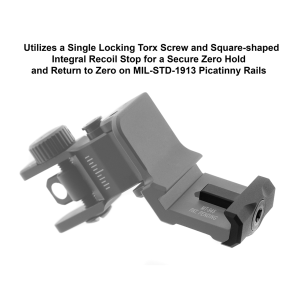 ACCU-SYNC® 45 Degree, Dual Aperture Rear Sight, Manual Flip-up | UTG®