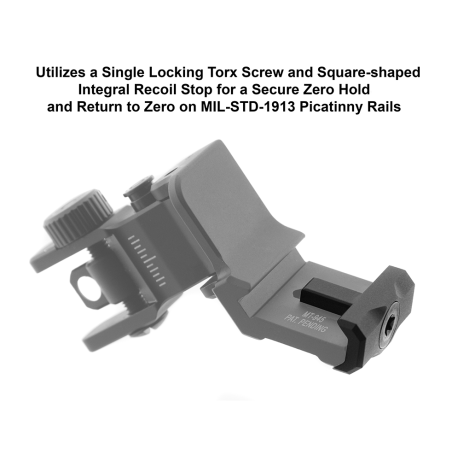 ACCU-SYNC® 45 Degree, Dual Aperture Rear Sight, Manual Flip-up | UTG®