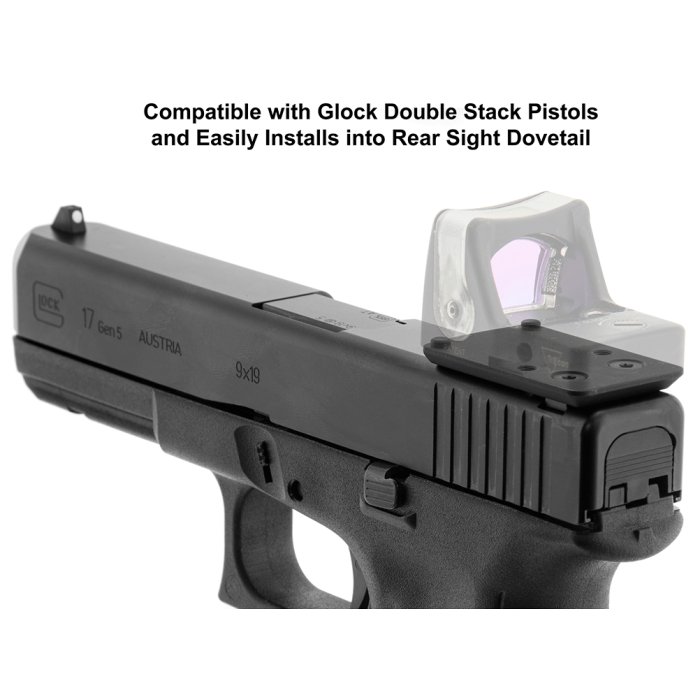 Rear Sight Dovetail Optic Mount, GLOCK® Compatible, for RMR® | UTG®