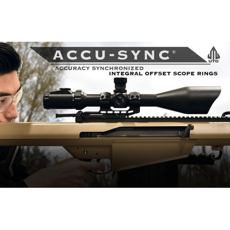 Accu-Sync® 34 mm Picatinny Cantilever Mount (50 mm Offset, High Profile) | UTG®