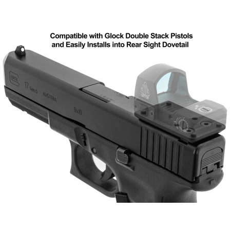 Rear Sight Dovetail Optic Mount for GLOCK (for Docter®) | UTG®