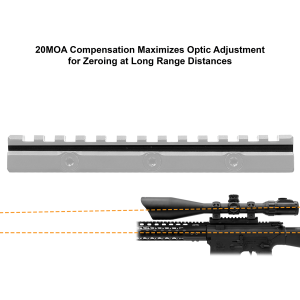 Super Slim 20MOA Elevated Picatinny Mount, 13-SLOT | UTG®