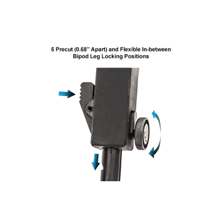 Rubber Armored Full Metal QD Bipod | UTG®