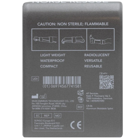 Splint Flat Folded (Charcoal, 36") | Norse Rescue Norse Rescue - 2