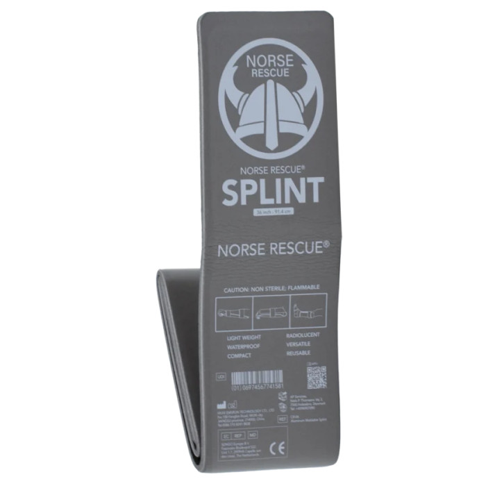 Splint Flat Folded (Charcoal, 36") | Norse Rescue Norse Rescue - 3