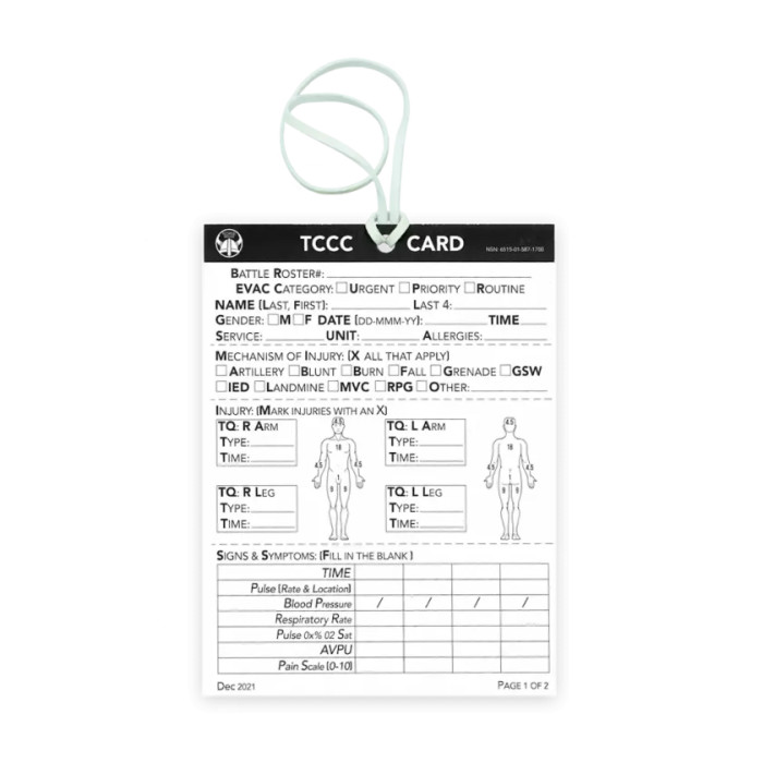 TCCC Card | Norse Rescue Norse Rescue - 3