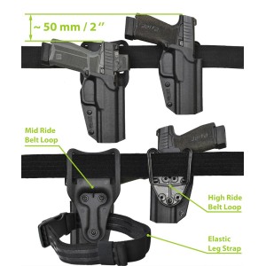 Arex Delta M/X holster (LH, BLK) | BGs Battle Gnome Solutions - 1