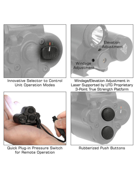 Sub-compact Light/Red Laser Combo, 120 Lumen | UTG® UTG® & UTG PRO® - 7