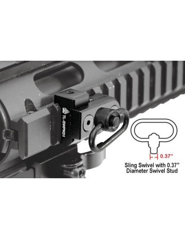 Picatinny/KeyMod Compatible Adaptor for QD Sling Swivel | UTG® UTG® & UTG PRO® - 4