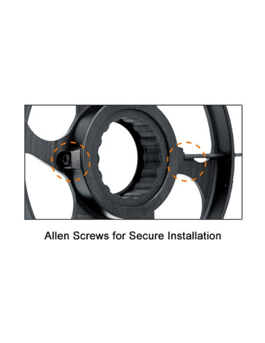 Add-on In Index Wheel for Side Wheel AO Scope-Black-60 mm | UTG® UTG® & UTG PRO® - 3