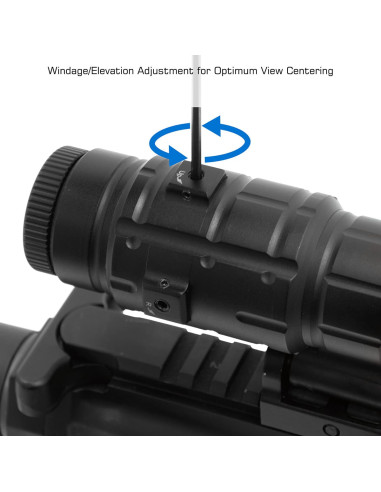3X Magnifier with Flip to Side QD Mount | UTG® UTG® & UTG PRO® - 6