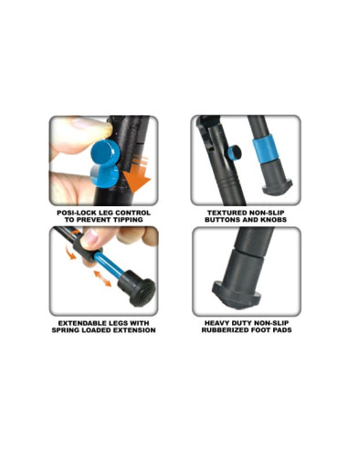 New Gen Reinforced Clamp-on Bipod, 8.7"-10.2" | UTG® UTG® & UTG PRO® - 5