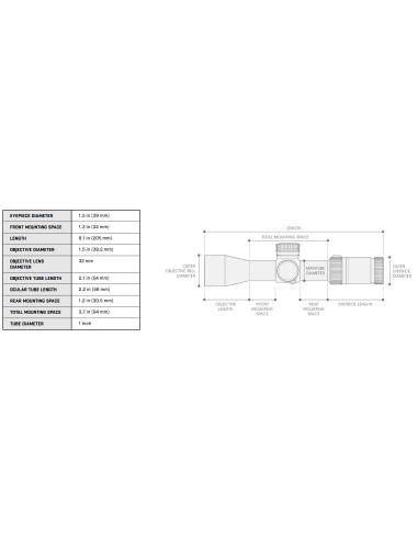 BugBuster Scope, 3-12X32 1 AO, Mil-dot, QD Rings | UTG UTG & UTG Pro - 7