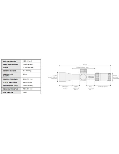 Hunter Scope, 3-9X40 1" AO, 36-color Mil-dot, QD Rings | UTG UTG & UTG Pro - 6
