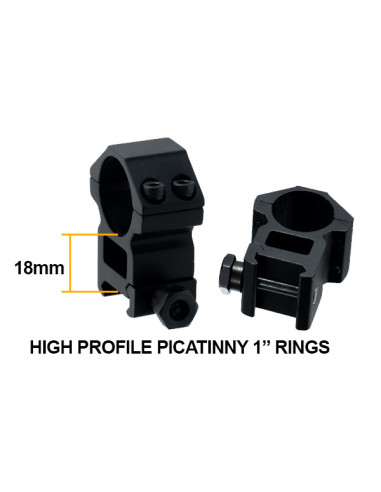 Hunter Scope, 4-16X40 1" AO, 36-color Mil-dot, QD Rings | UTG UTG & UTG Pro - 8
