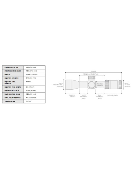 Compact Scope, 3-12X44 30mm AO, IE, Glass UMOA Reticle | UTG UTG & UTG Pro - 9