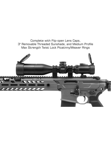 Compact Scope, 4-16X44 30mm AO, IE, Glass UMOA Reticle | UTG UTG & UTG Pro - 8