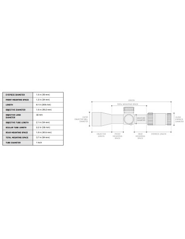 BugBuster Scope, 3-12X32 1 AO, Mil-dot, Dovetail Rings | UTG UTG & UTG Pro - 10