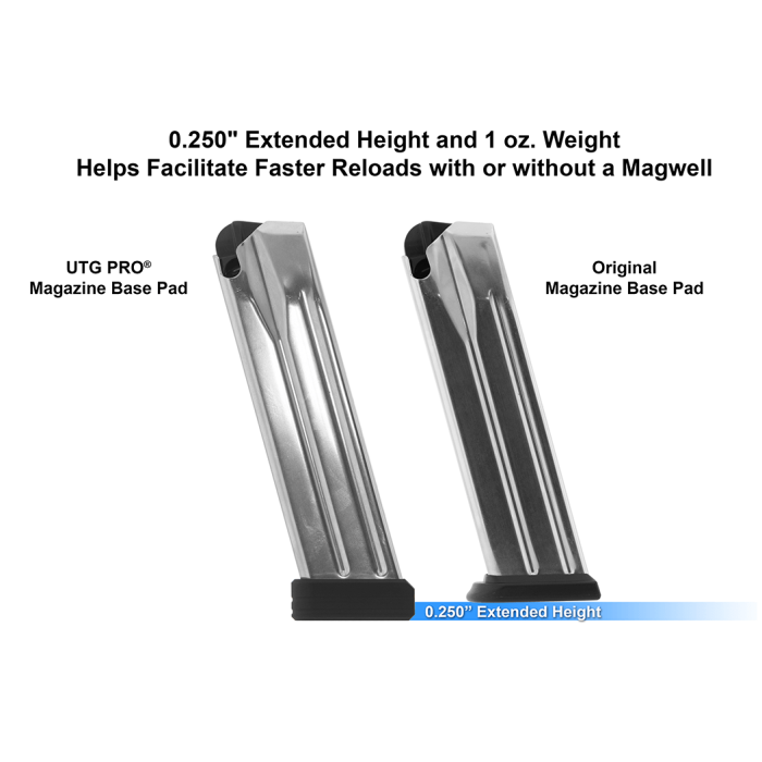 +0 Base Pad, for SA XDm, Black Aluminum | UTG PRO® UTG® & UTG PRO® - 8