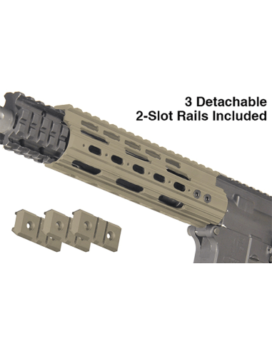 AR15 Super Slim Free Float Handguard, 7" Carbine-length, FDE Cerakote | UTG Pro® UTG & UTG Pro - 5