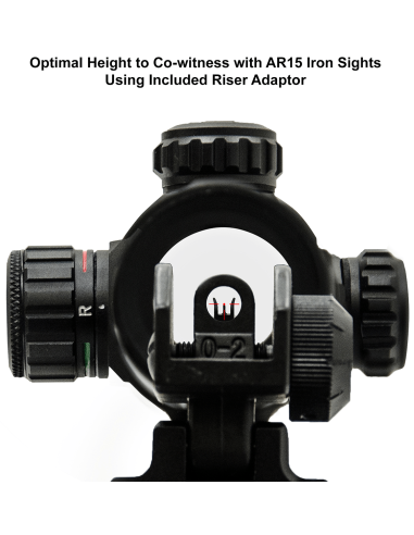 UTG® 4.2" ITA Red/Green T-Dot with QD Mount, Riser Adaptor UTG & UTG Pro - 5