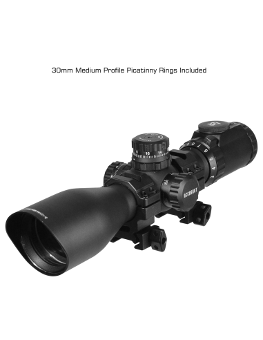 UTG® 3-12X44 30mm Compact Scope, AO, 36-color Mil-dot, Rings UTG & UTG Pro - 11