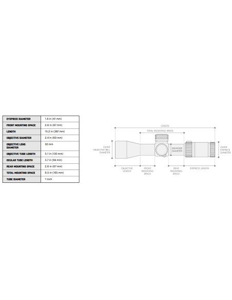 UTG® TRUE HUNTER® 6-24X50 1" Scope, AO, 36-color, Mil-dot, w/ Rings UTG & UTG Pro - 9