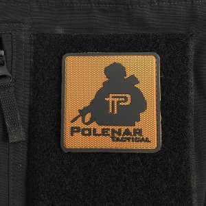 PT Logo PVC patch | Black/Coyote