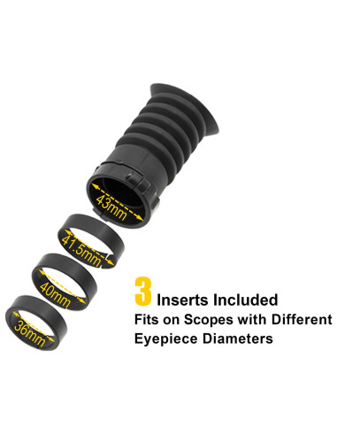 UTG Rubber Scope Eyeshade for 36, 40, 41.5, 43mm Eyepiece UTG & UTG Pro - 3