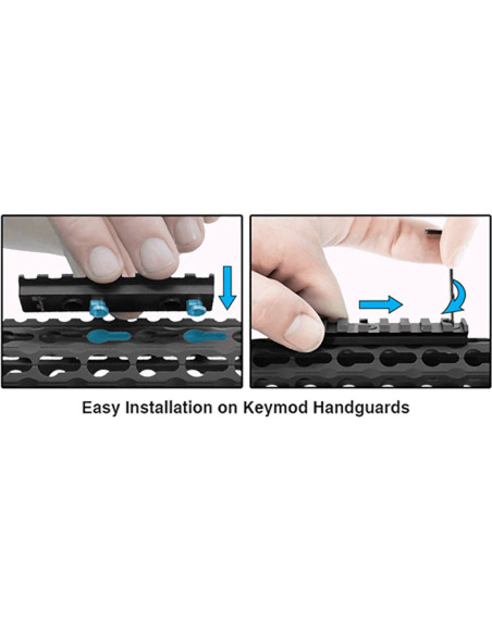 UTG PRO® Keymod Rail Section, 4-slot, Black UTG & UTG Pro - 4