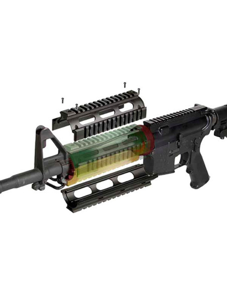 UTG PRO® AR15 Drop-in Quad Rail Handguard, Carbine-length UTG & UTG Pro - 7