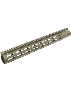 UTG PRO® AR15 Super Slim Free Float M-LOK® Handguard, 15", FDE CERAKOTE® UTG & UTG Pro - 1