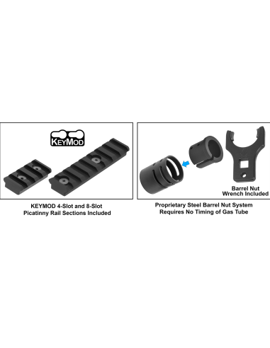 UTG PRO® Super Slim Free Float Keymod Handguard, for RUGER® RPR, 15" UTG & UTG Pro - 7