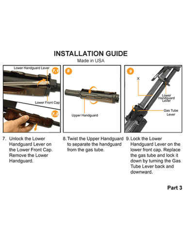 UTG PRO® AK Quad Rail Handguard, for Yugo M70 UTG & UTG Pro - 6