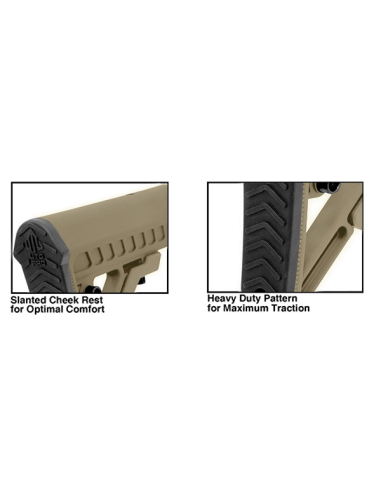 UTG PRO® AR15 Ops Ready S2 Mil-spec Stock Kit, FDE UTG & UTG Pro - 8