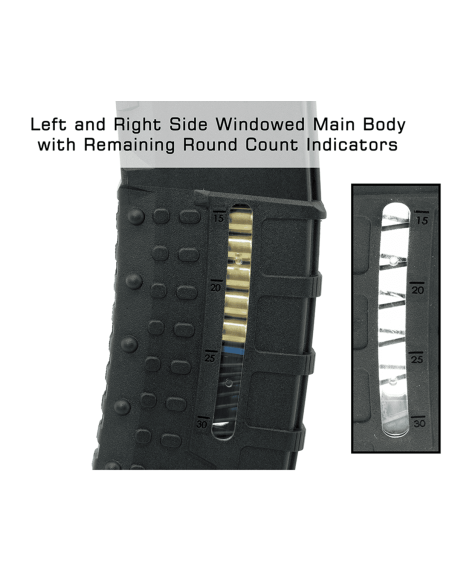 UTG® AR15 Windowed Polymer Magazine, 30 Round, .223/5.56, Black UTG & UTG Pro - 2