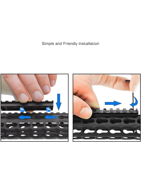 UTG PRO® Keymod Rail Section, 8-slot UTG & UTG Pro - 4