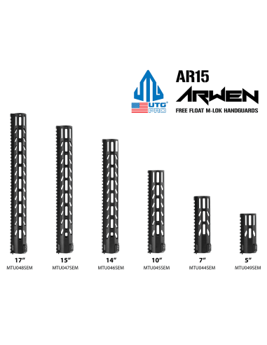 UTG PRO® Arwen Free Float M-LOK® Handguard,14" UTG & UTG Pro - 12