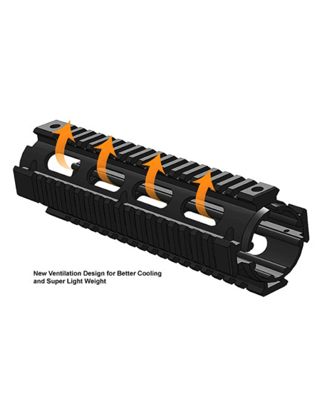 UTG PRO® AR15 Drop-in Quad Rail Handguard, Mid-length UTG & UTG Pro - 4